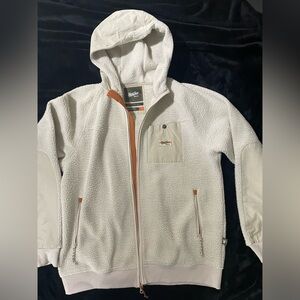 Howler Brothers Chisos Fleece Parka: Hot Oatmeal like new large